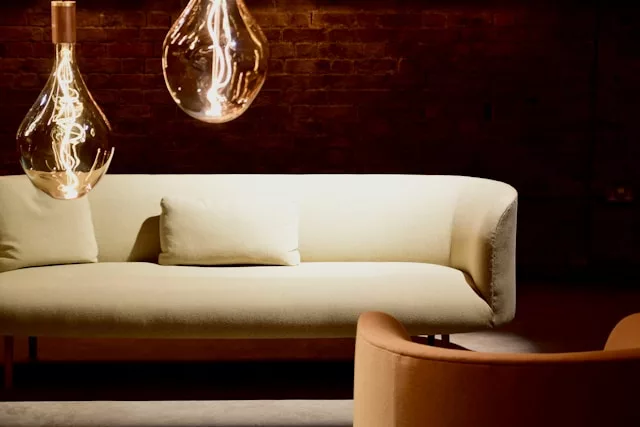 Sofa seat with ambient lighting